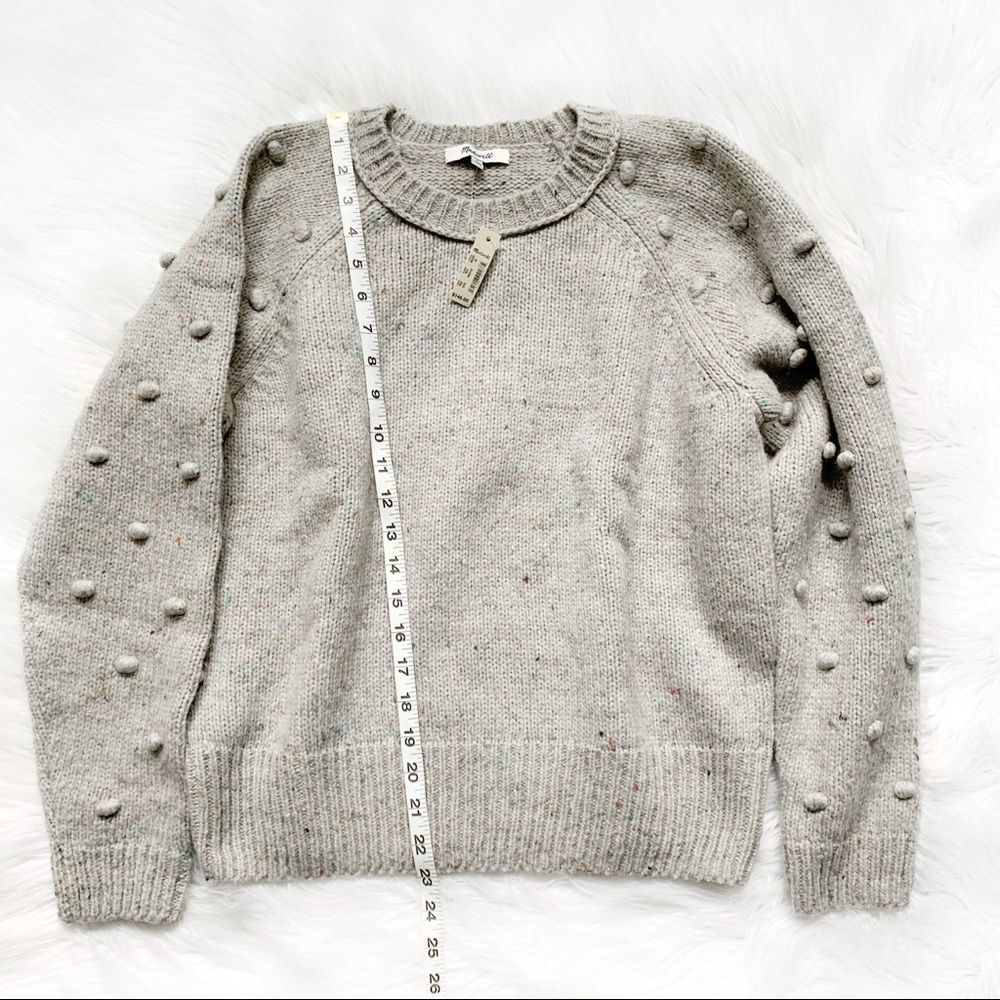 MADEWELL Janey Bobble Sleeve Pullover Sweater! - Picture 4 of 8
